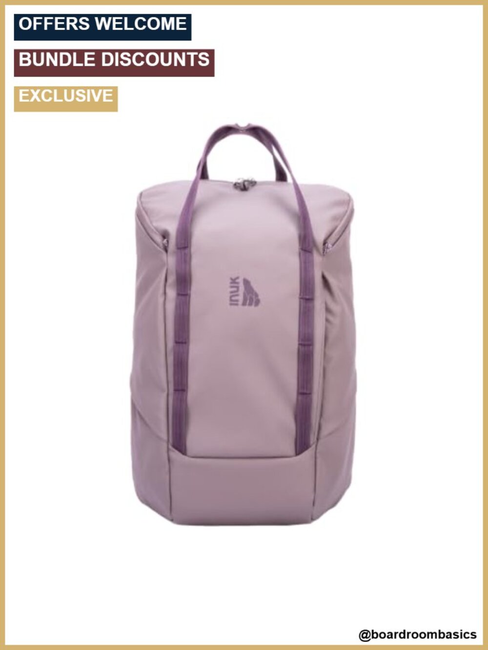 Eco-Friendly 25L Laptop Travel Backpack, Waterproof Recycled, 15.6" Fit
